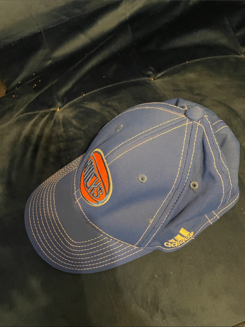 adidas Navy Cap with Orange Patch